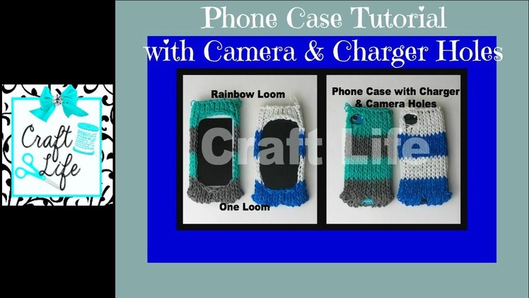 Craft Life Rainbow Loom Phone Case with Camera & Charger Holes ~ Fits iPhone iPod
