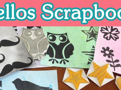 Crea tus Sellos. Tutorial Scrapbook - Homemade Stamps DIY