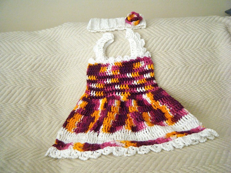 Crochet Baby Summer Dress set