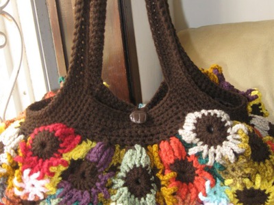 Crochet Flower Purse Tutorial 1 - Making the Flowers