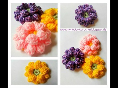 Crochet Flower Tutorial - www.myhobbyiscrochet.com