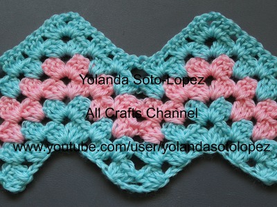 #Crochet Granny Ripple Pattern