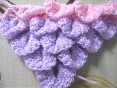 Crocodile Stitch Shawl Tutorial - Learn to Crochet