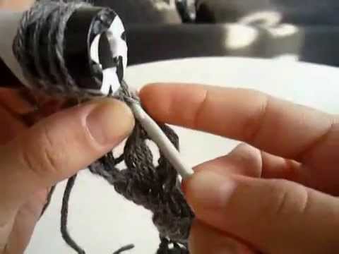 Cuello - Bufanda en Crochet (Ganchillo)- Punto Escoba o Broomstick Lace
