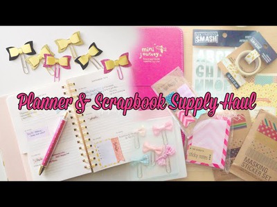 Cute Planner & Scrapbook Supplies Haul! | Charmaine Dulak
