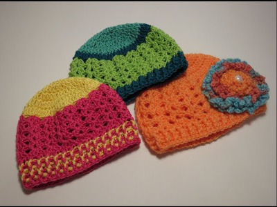 كروشيه قبعه  Crochet Hat 0-3