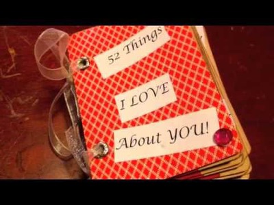 DIY: 52 Things I Love About You Deck Of Cards  ♡ Theeasydiy #Crafty