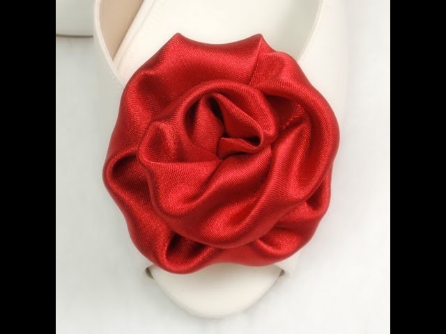 DIY Fabric Flowers Roses,  Tutorial, DIY, Variant #2