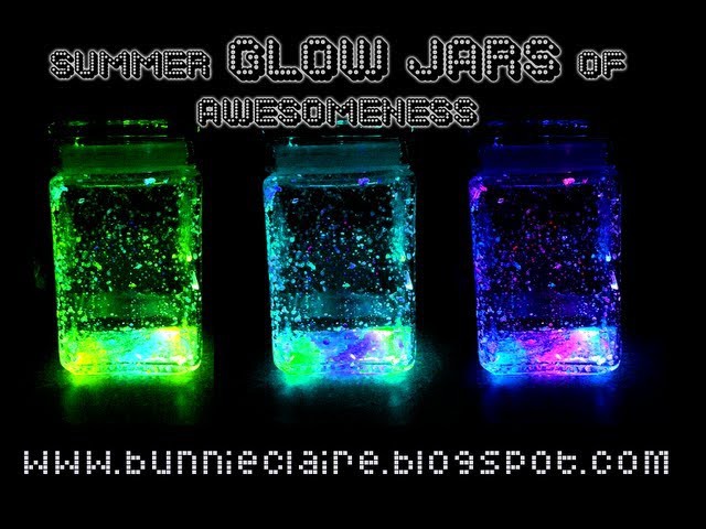 DIY FIREFLY JARS! Glow jars! Perfect for summernights!
