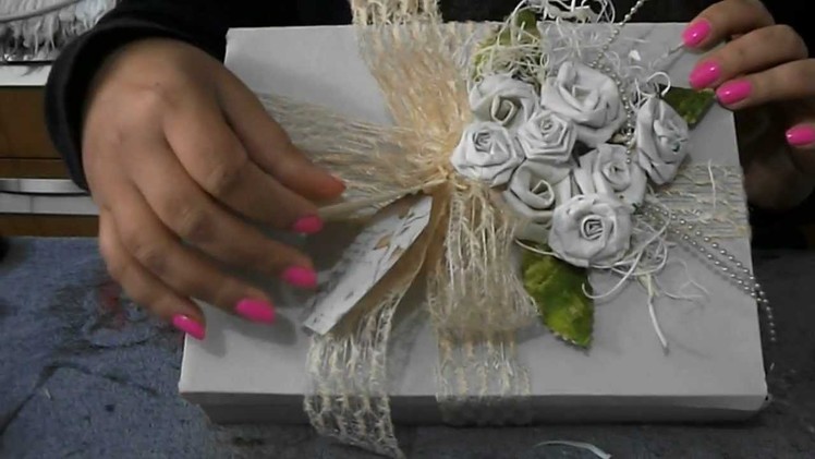 DIY: Flores de caixa de leite, craft flower, vintage peper roses