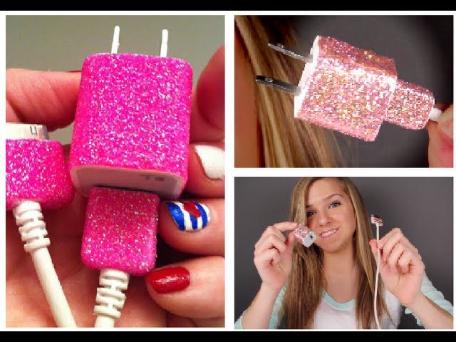 DIY Glitter iPhone Charger Tutorial!