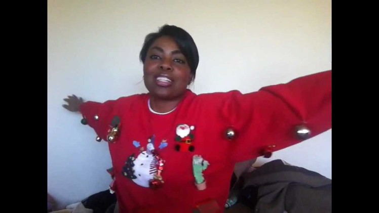 DIY: How to make an Ugly Christmas Sweater in 5 min