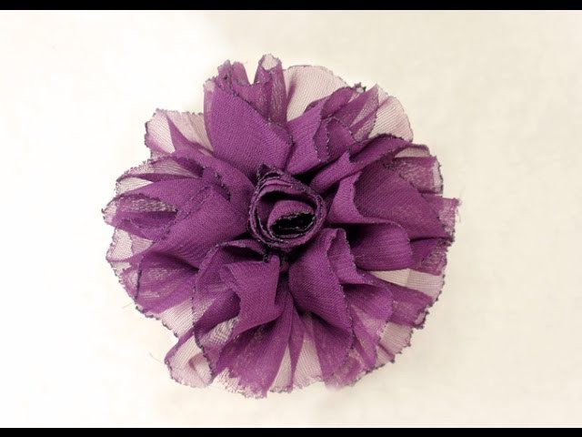 DIY, How to make Shaby Chic Fabric Flower, Tutorial