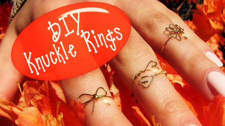 DIY Knuckle Ring! How to Make Wire Rings (3 Rings: Clover, Heart and Bow)