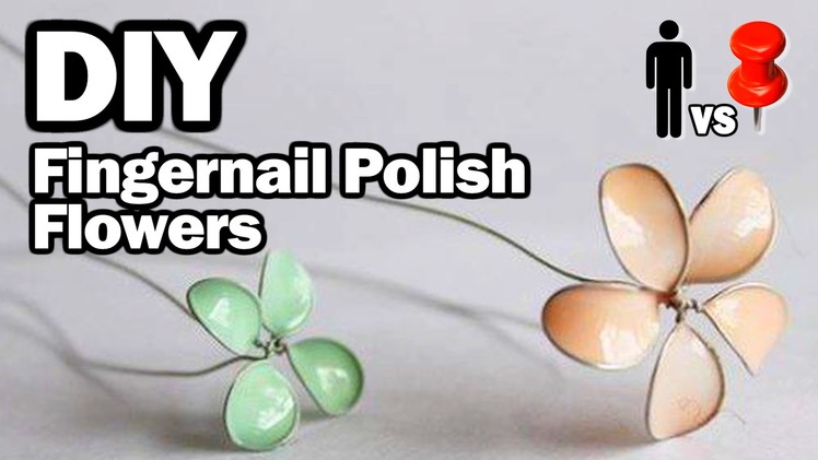 DIY Nail Polish Flowers - Man Vs. Pin #11