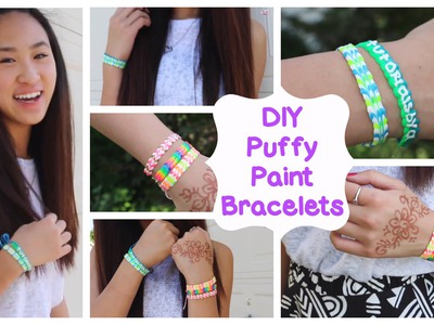 DIY Puffy Paint Bracelets | How To. Tutorial
