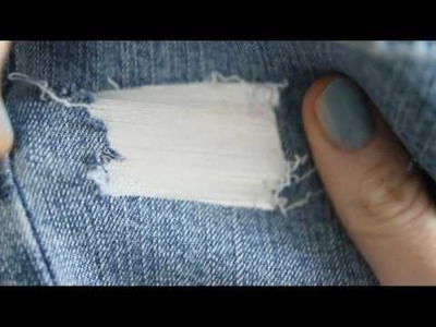 DIY ripped jeans