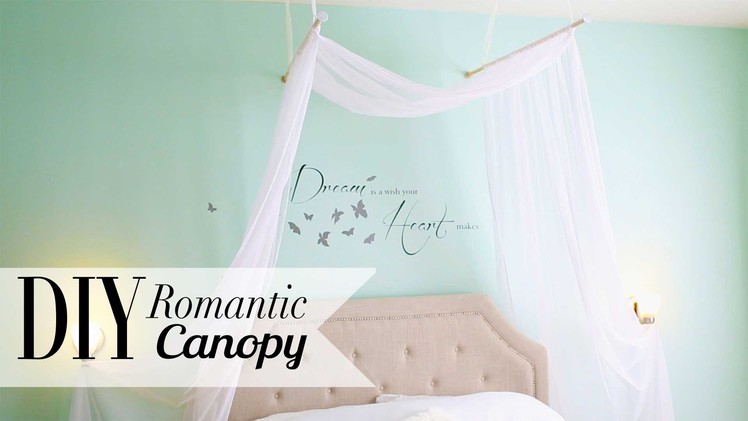 DIY Romantic Bedroom Canopy by ANNEORSHINE
