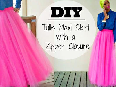DIY | Tulle Maxi Skirt | With a Hidden Zipper