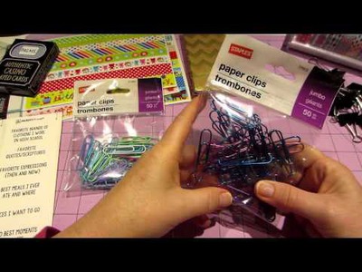 Dollar Tree Washi haul and Button paper clips