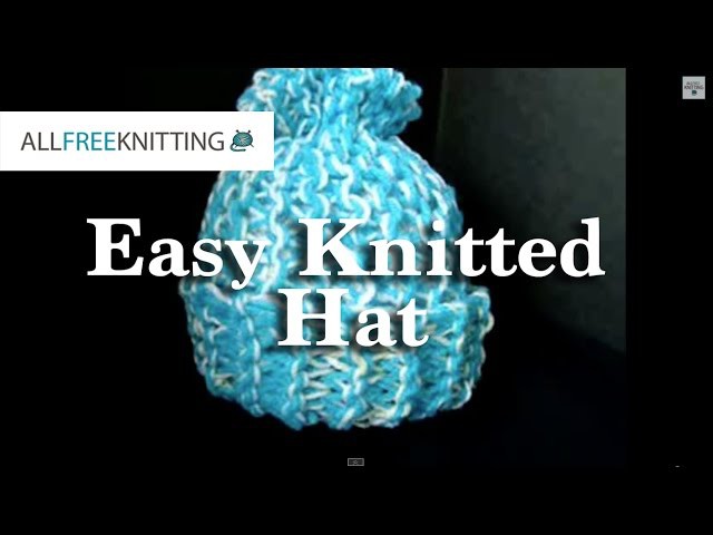 Easy Beginner Knitted Hat