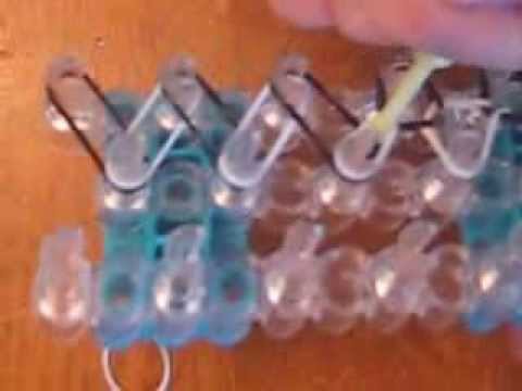 Easy Beginner Single Loop rubber band bracelet rainbow loom, royal tutorial step by step DIY