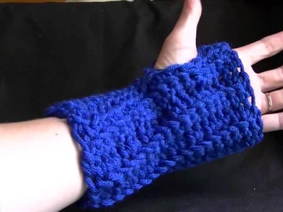 Easy Crochet Fingerless Gloves Part 1 of 2 Tutorial