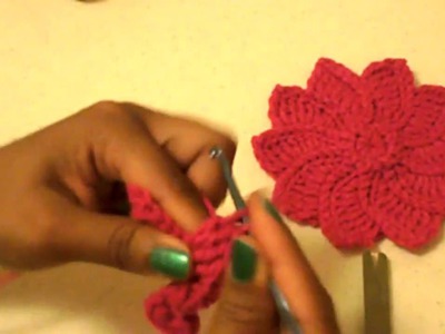 Flor de Pascua -Tutorial de tejido crochet