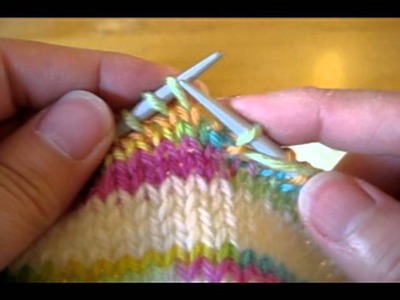 German Short Rows Part I - Purl to knit