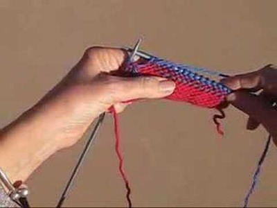 HOW TO ADD COLOR KNITTING VIDEO