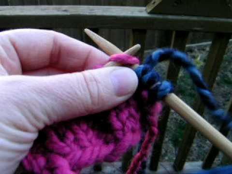 How to add yarn or change colors while knitting
