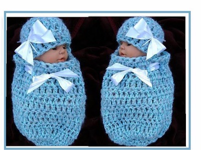 HOW TO CROCHET A BABY COCOON SET