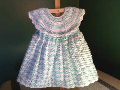 How to Crochet a Baby Dress - Easy Shells