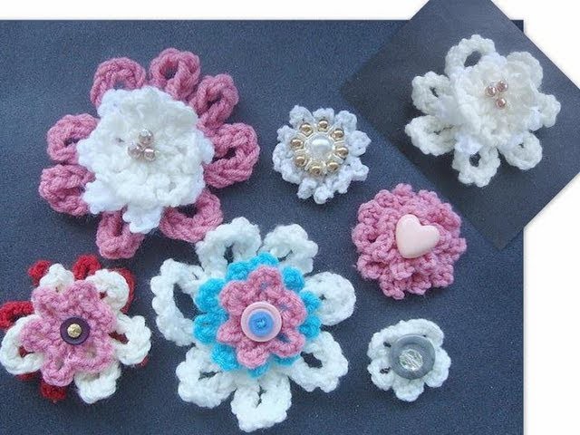 How to Crochet a Beginner Flower.