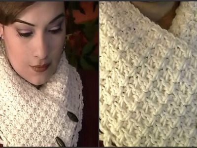 How To Crochet A Collar Scarf ~ Tutorial
