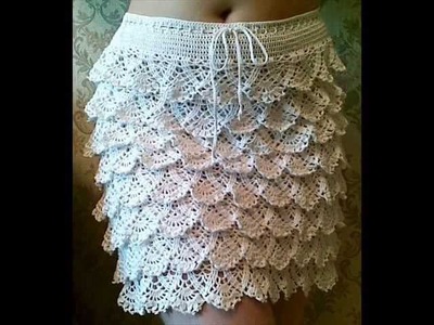 How to crochet ruffle skirt free pattern