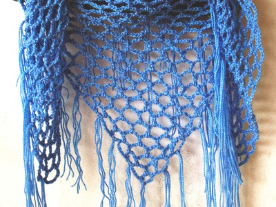 How to crochet triangle scarf