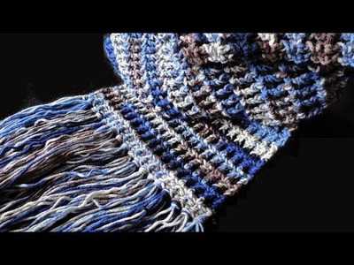 How to: Crochet Waffle Stitch Scarf