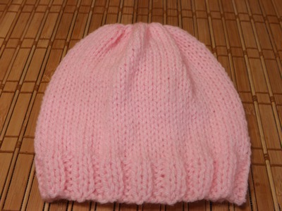 How to Knit A New Born Baby's Hat For Beginners