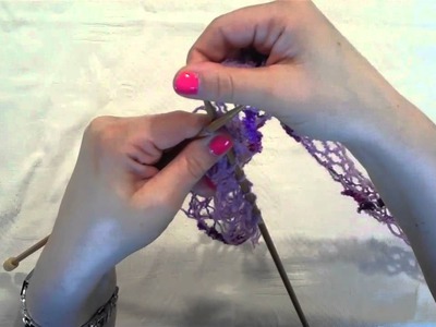 How to knit a scarf with Rumba Fantasy