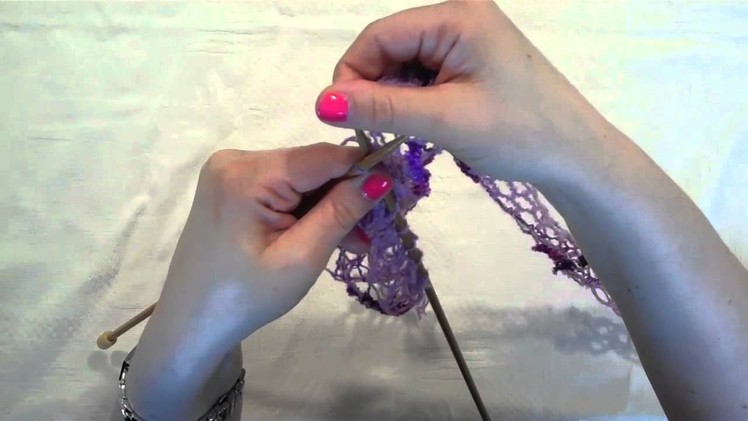 How to knit a scarf with Rumba Fantasy