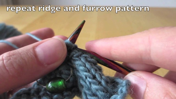 How to knit shawl edge - Ridge & Furrow