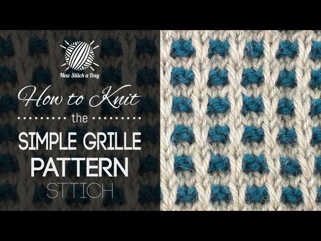 How to Knit the Simple Grille Pattern (NEW)