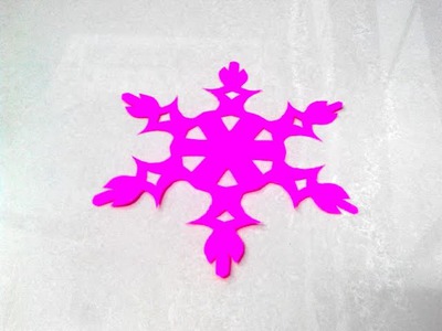 How to make a kirigami paper snowflake - 1 | Kirigami. Paper Cutting Craft, Videos and Tutorials.