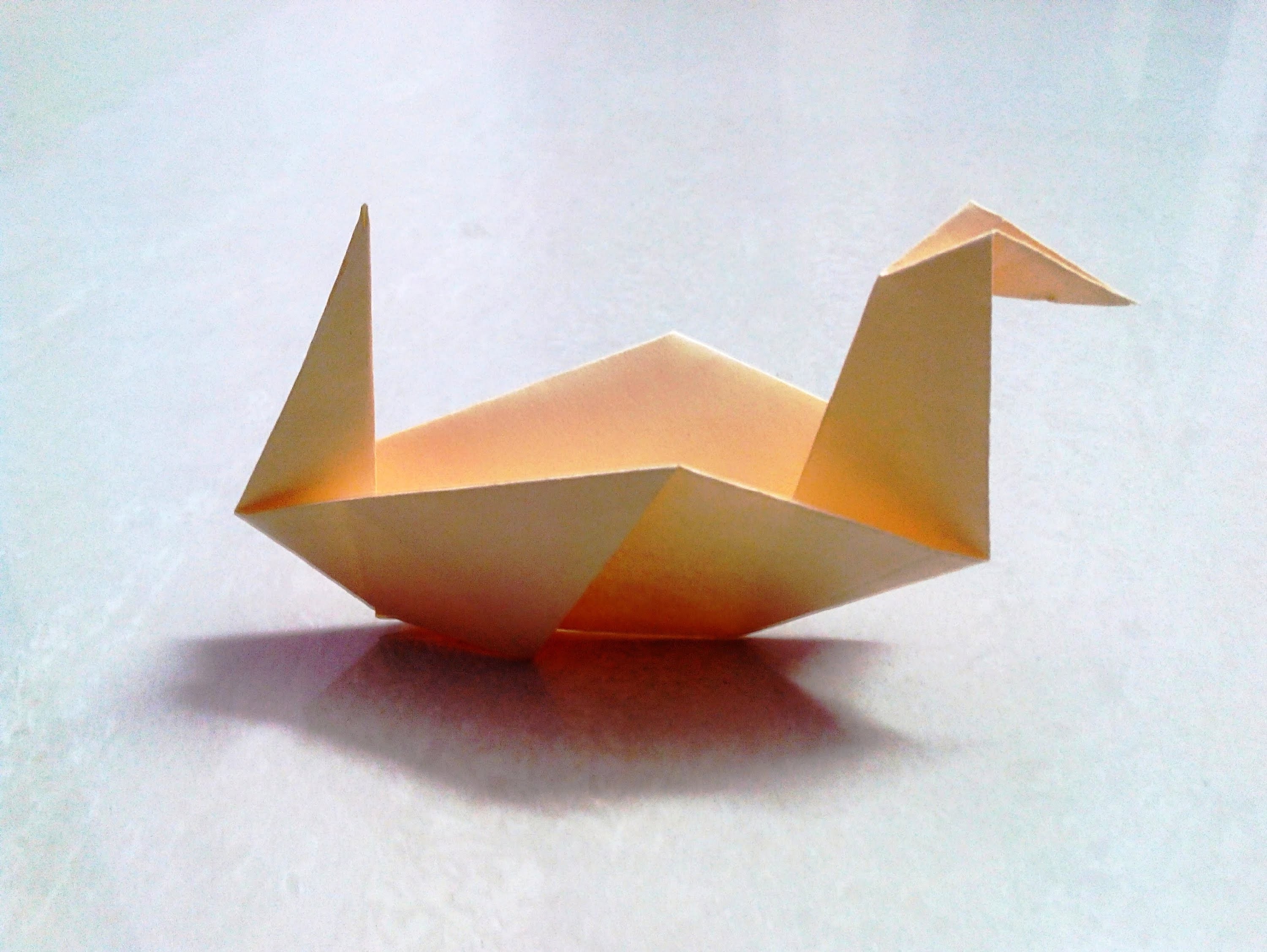 show me how to make a paper duck
