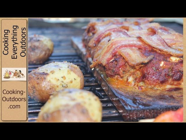 How to Make Bacon Blanket Turkey Chorizo Meatloaf on a Cedar Plank Recipe
