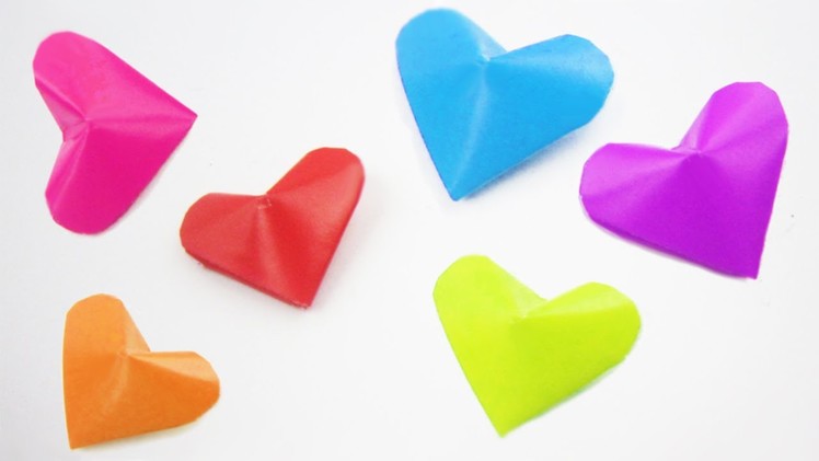 How to make origami 3D "lucky hearts" + ideas on how to use them. - EP
