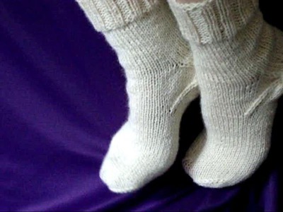 Как вязать носки спицами - How to knit socks