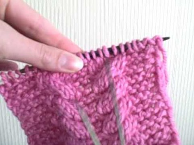 Knit cables with no cable needle