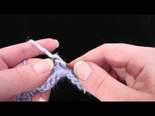 Knit Faster Trick - Pushing Your Stitches Down